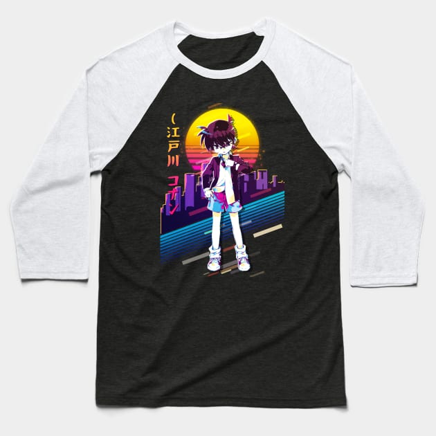 Conan Edogawa Baseball T-Shirt by 80sRetro